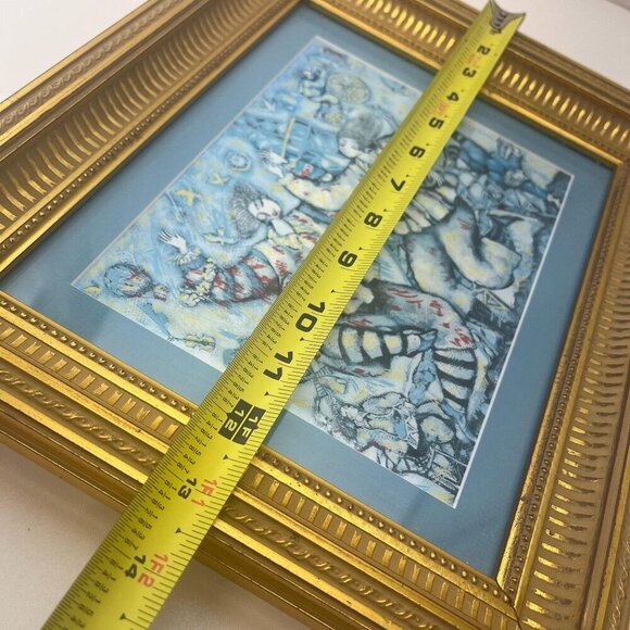 Michael Kachan Eiffel Song Framed Artwork Vintage 90s LIthograph Gold Frame - Picture 6 of 8